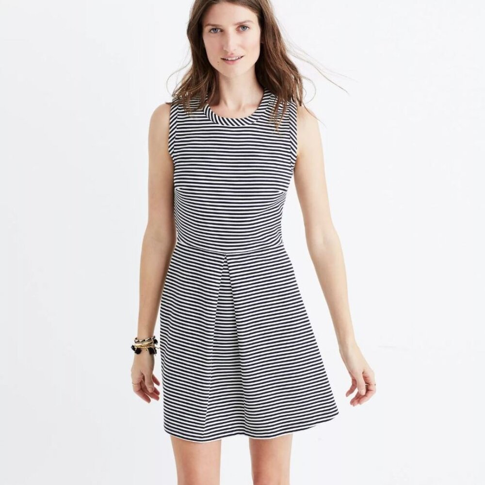 Madewell, Heavy Knit Cotton Fit and Flare Dress, Size Large, EUC